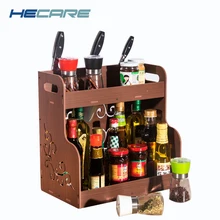 HECARE Plastic Spices Shelf Waterproof PVC font b Storage b font font b Rack b font