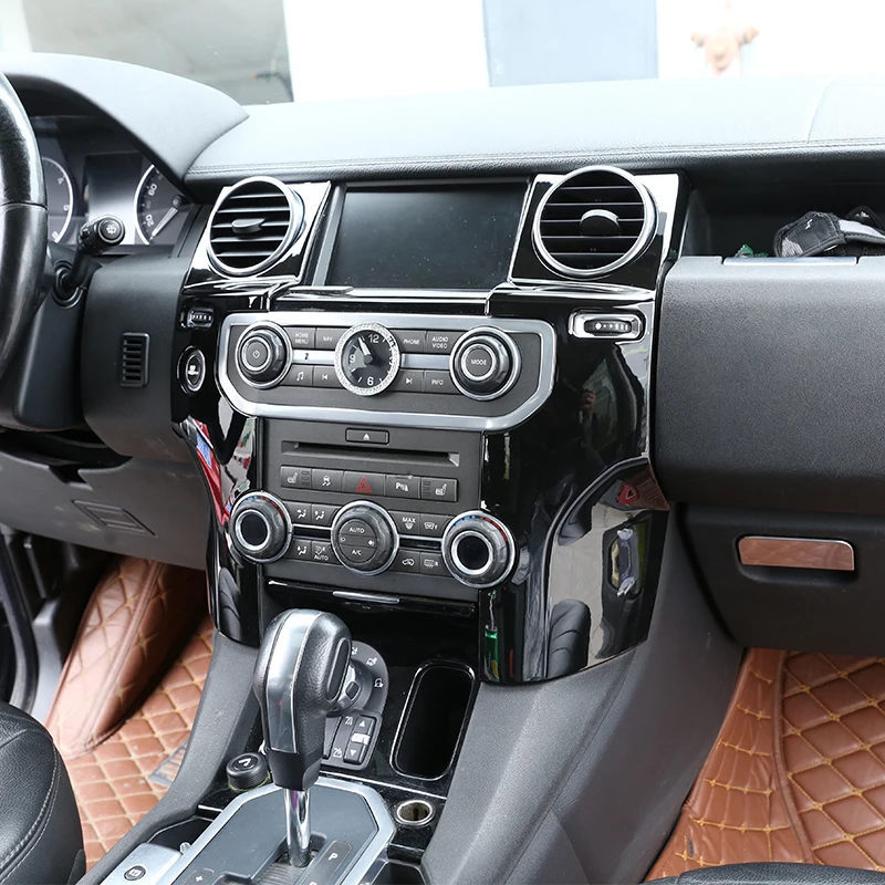 2 шт. для Land Rover Дискавери 4 LR4 2010 2016 LHD аксессуары ABS Глянцевая черная центральная