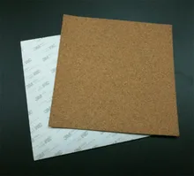 2 pcs * Reprap 3D Imprimante 300x300mm adhésif feuilles de liège Pour Prusa i3/Lulzbot lit Chauffé Plaque Chauffante avec bande thermique liège plaque