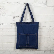 Джинсовая женская многоразовая сумка для покупок из ковбойской ткани, женская сумка-тоут, женская книга, сумка bolsa feminina bolso mujer для девочек