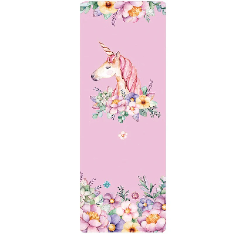 

183x61cm Printed Yoga Mat Folding Non-slip Gym Mat For Fitness Sports Pilates Exercise Mats Suede Natural Rubber Ultralight Soft