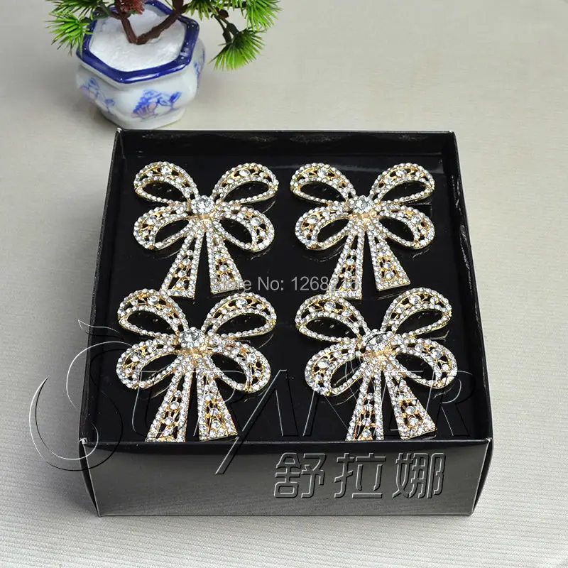 4pcs/box Free shipping Butterfly Knot Napkin rings | Дом и сад