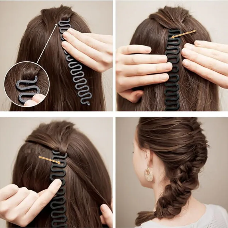 

Fashion Hair Braiding Braider Tool Roller With Magic Hair Twist Styling Bun Maker Roller Hair Weave Braid Styling Tools Braider