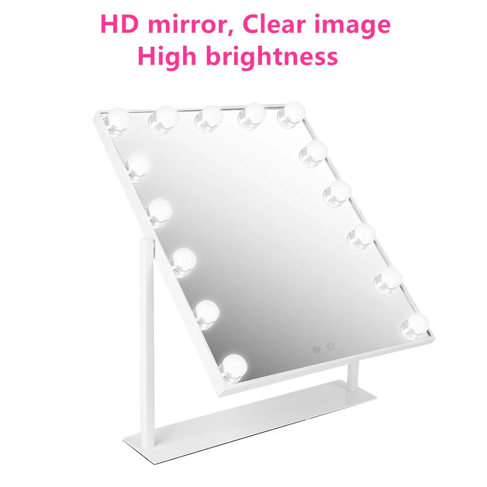 UPS/DHL shipping Hollywood led makeup mirror with 15 led bulbs 360