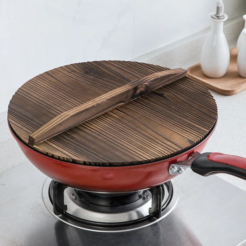 40cm Chinese nature fir handmade export anti hot pot cover iron