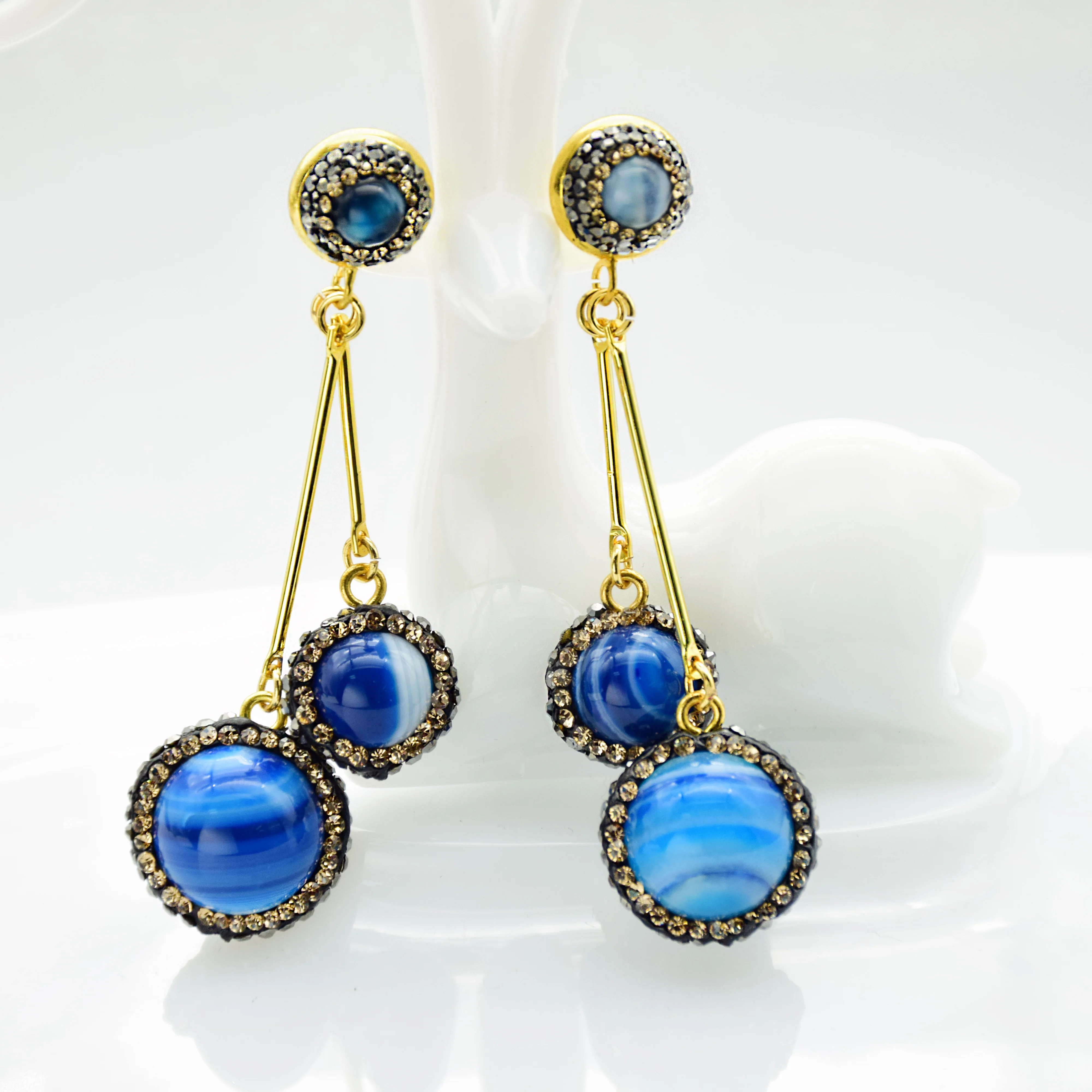 

7 Styles Tassel earrings Handmade Natural Stone Earrings For Women Luxury Fashion Jewelry 2019 Classic Suitable Wedding Party