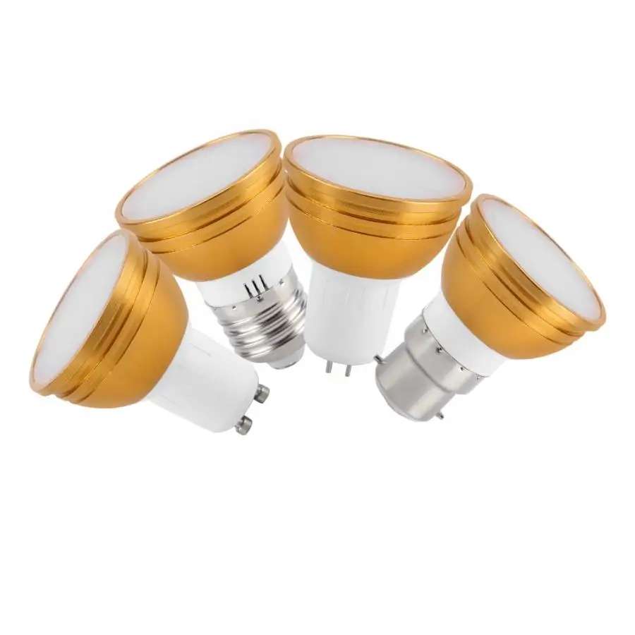 LED 6W RGB+CW Light Bulb For GU10/GU5.3/E27/B22 Base With Smartphone Wifi Controlled