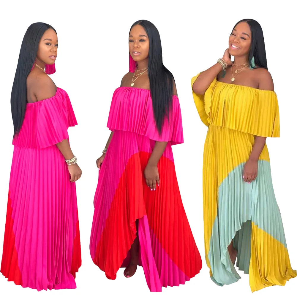 

2019 new summer sexy fashion style african women plus size long dress