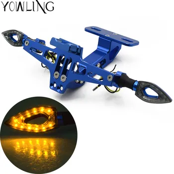 

Motorcycle License Plate Holder Rear Registeration Plate Frame Mount Bracket For Yamaha R3 YZFR3 ABS R6 R25 MT03 MT25 2013-2018