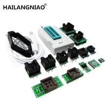 TL866II программист + 13 универсальные адаптеры для извлечения TL866 AVR PIC Биографические очерки 51 MCU Flash EPROM программист Русский Инструкция на английском
