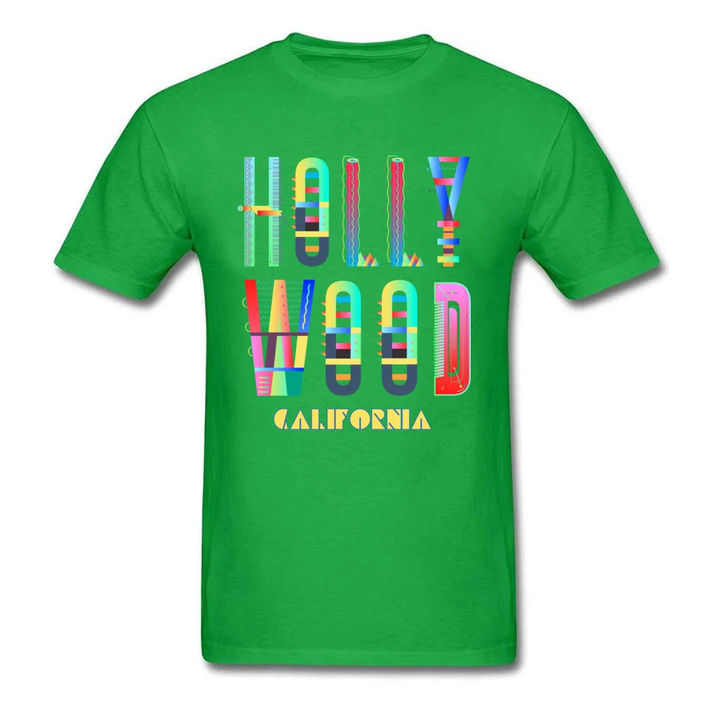 Slim Fit Leisure T Shirts Fitted Mother Day Short Sleeve Round Collar Tees Pure Cotton Men cosie Tee Shirts Wholesale Hollywood California funky artsy colorful fun souvenir design green