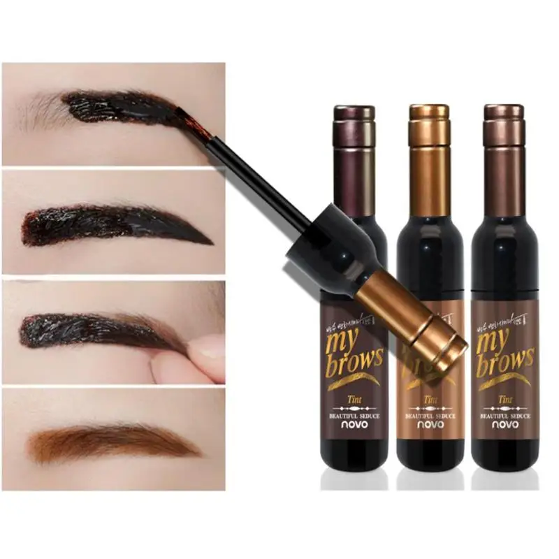 

Hot Eyebrow Gel Black Coffee Gray Peel Off Eye Brow Tattoo Shadow Eyebrow Gel Makeup for Women Pigmented Shadow