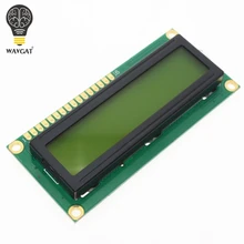 1 шт. lcd 1602 1602 Модуль зеленый экран 16x2 символ ЖК-дисплей модуль. 1602 5 в зеленый экран и белый код для arduino WAVGAT