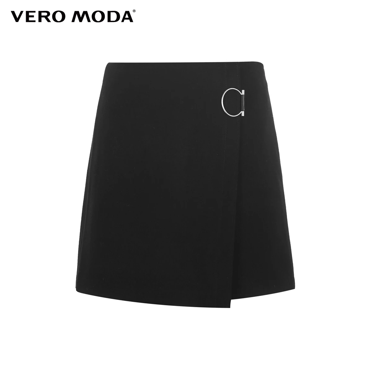 Vero Moda юбка женская Новая женская однотонная Пряжка металлические пуговицы Мини Короткая юбка | 318416519