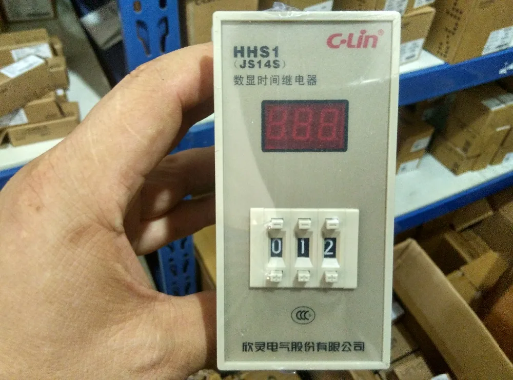 

Brand new original authentic C-Lin HHS1(JS14S) Time Relay AC220V 999m 99.9s 9.99s 999s