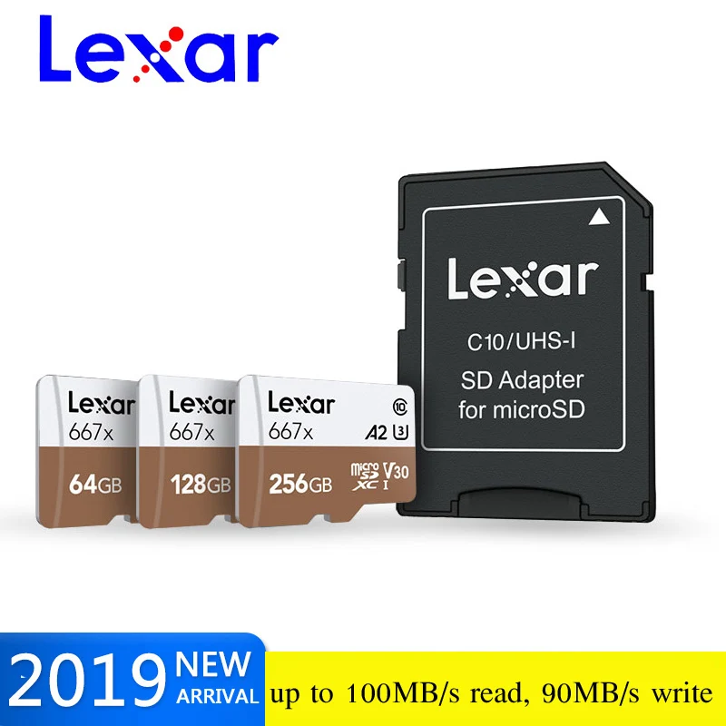 Lexar 128 Гб Micro SD SDXC UHS-I карта памяти высокая скорость до 100 м/с класс 10 667x картао де Мемория TF/sd флэш-карта