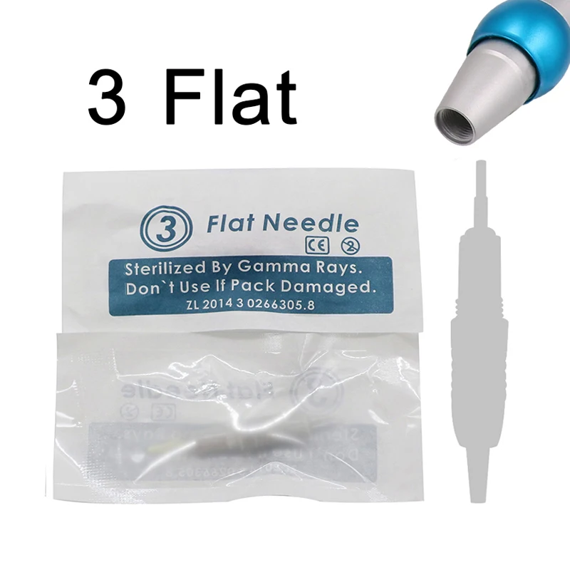 

10pcs 3F permanent makeup needles liberty tattoo needles cartridge for Micro Blading eyebrow atattooing charmant Stick and Poke