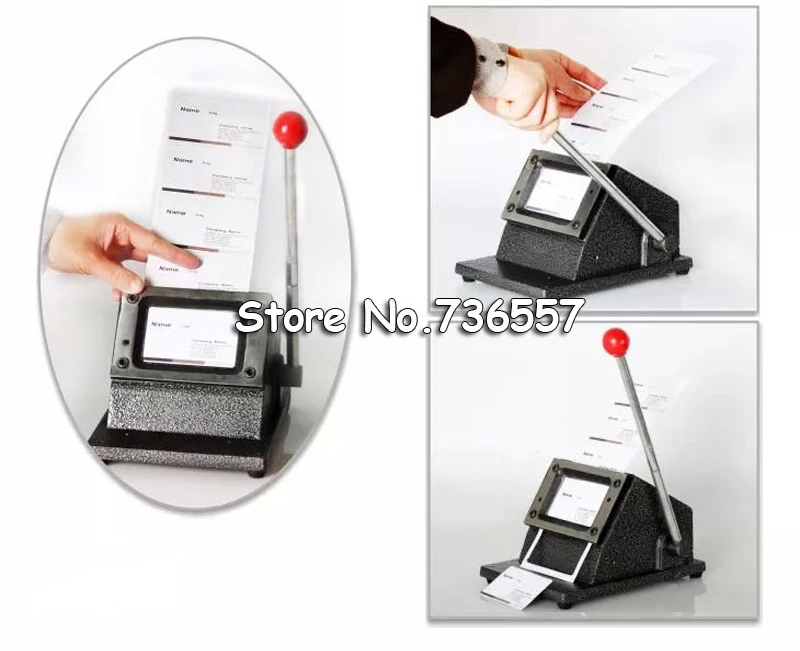 Manual Business Card Cutter Customized Cutting Size Round Corner Office Electronics Paper Trimmer