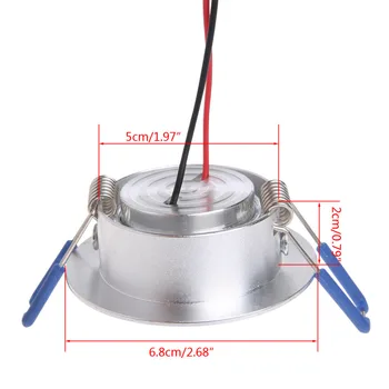 

1W LED Lights 85-265V Cabinet Mini Downlight Spot Ceiling Lamp 6.8x6.8x2cm