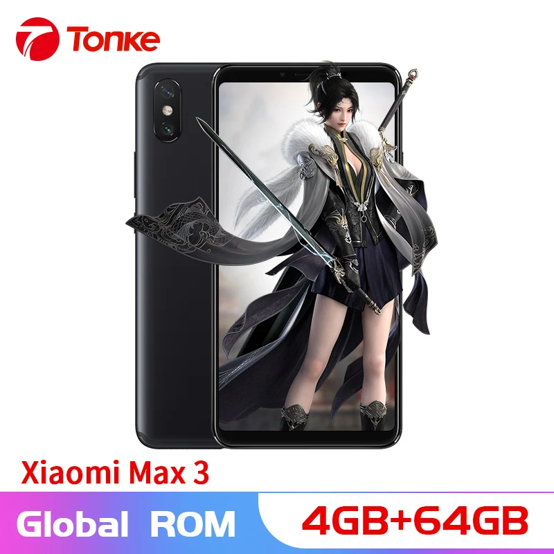Многоязычная ПЗУ оригинальный Xiaomi Max 3 4 ГБ ОЗУ 64 Гб 6 9 ''экран 5500 мАч мобильный
