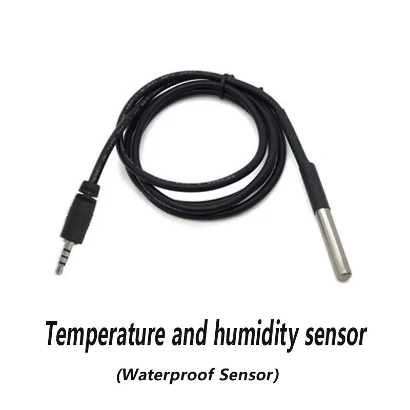 

Black ABS Temperature Sensor High Accuracy Home Real Time Work for Sonoff TH 10A/16A DC 3.1-5.5V