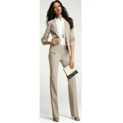 Индивидуальный Новый Модный тонкий темпераментный женский костюм из двух предметов (куртка + брюки) Женский деловой костюм платье