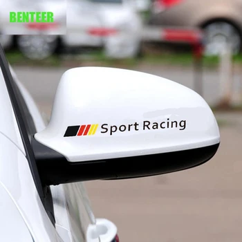 

2pc sport racing car rearview mirrorsticker For Mercedes benz AMG G63 G500 A45 E200 260 300 w204 w211 W210 CLK c180 e200 CLA GLK