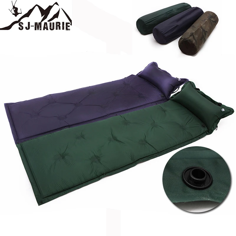 

SJ-Maurie Automatically Punching Air Cushion Sleeping Bed Inflatable Pillow Mattress Hiking Camping Mat Air Mattress Bed