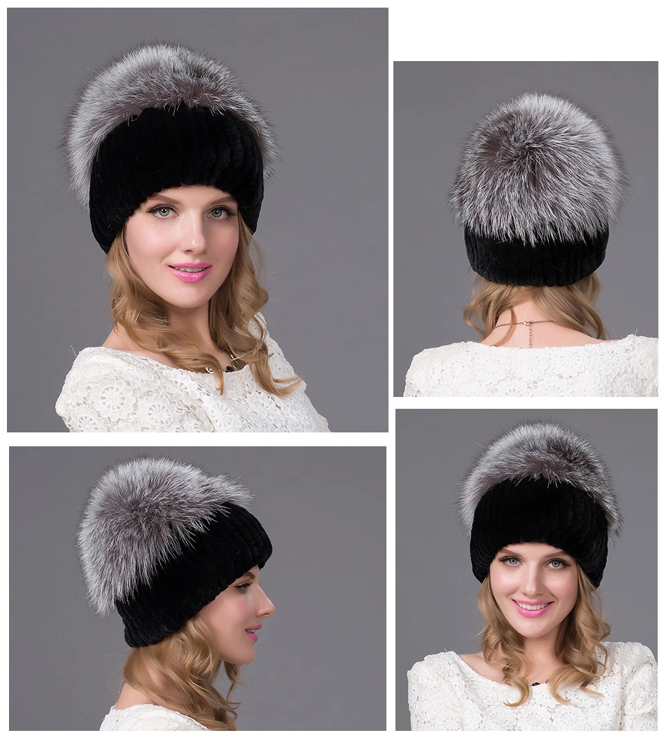 Женская зимняя меховая шапка, женские шапки с зимними шапками, женские зимние шапки, Женская Высококачественная шапка из лисьего меха