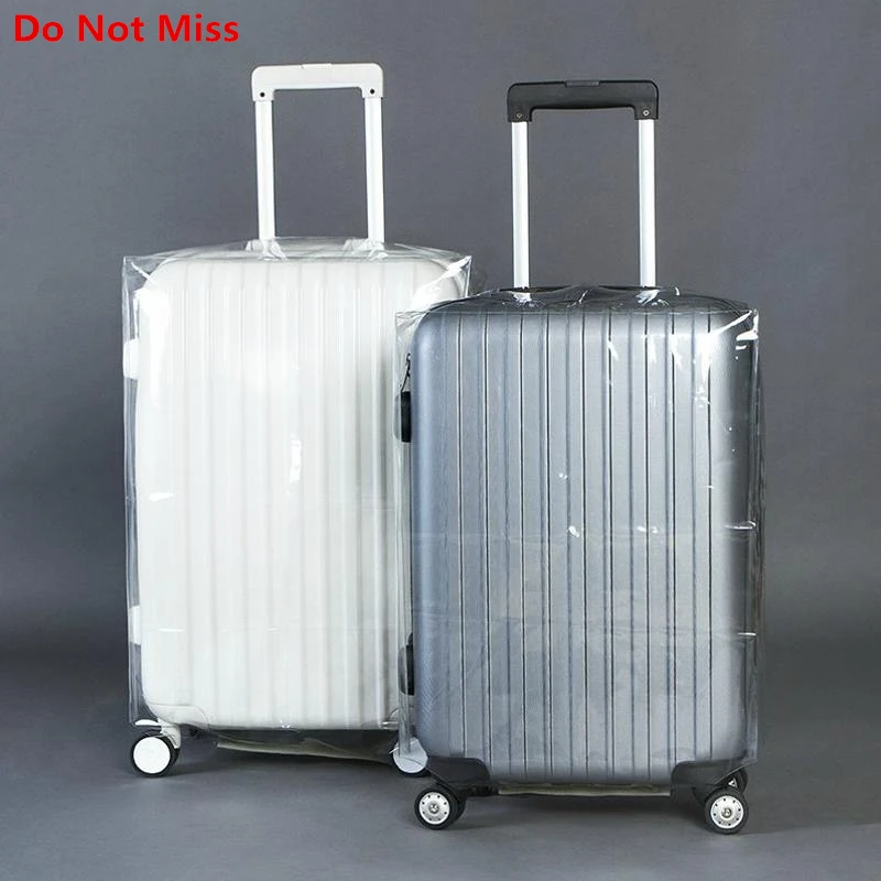 

Travel Suitcase Protective Trunk Covers Transparent PVC rain waterproof suitcase dust cover Shell Travel Trolley Case Dust Cover