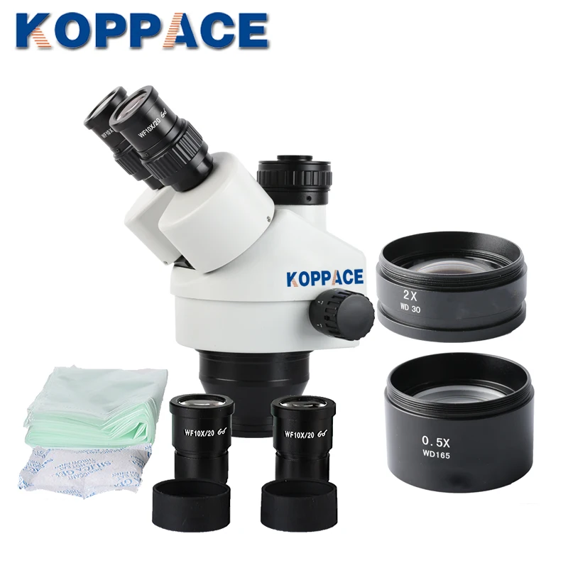KOPPACE 3.5X-90X, камера с автофокусом, HDMI HD Автофокус промышленный микроскоп, включает в себя 0.5X и 2.0X Барлоу объектив