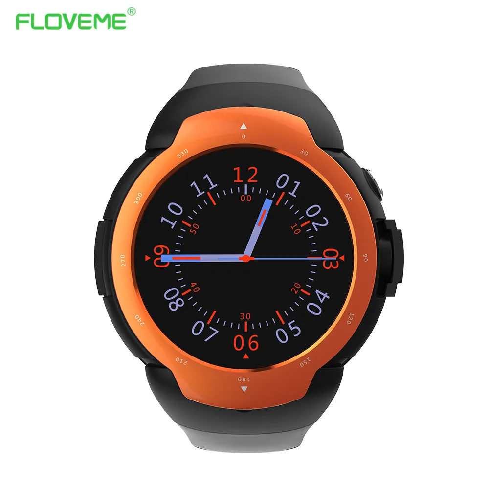 

Top Luxury Brand FLOVEME Men Sports Watches Silicone Waterproof Smart Watch GPS SIM Heart Rate Bluetooth Camera Men's Wristwatch