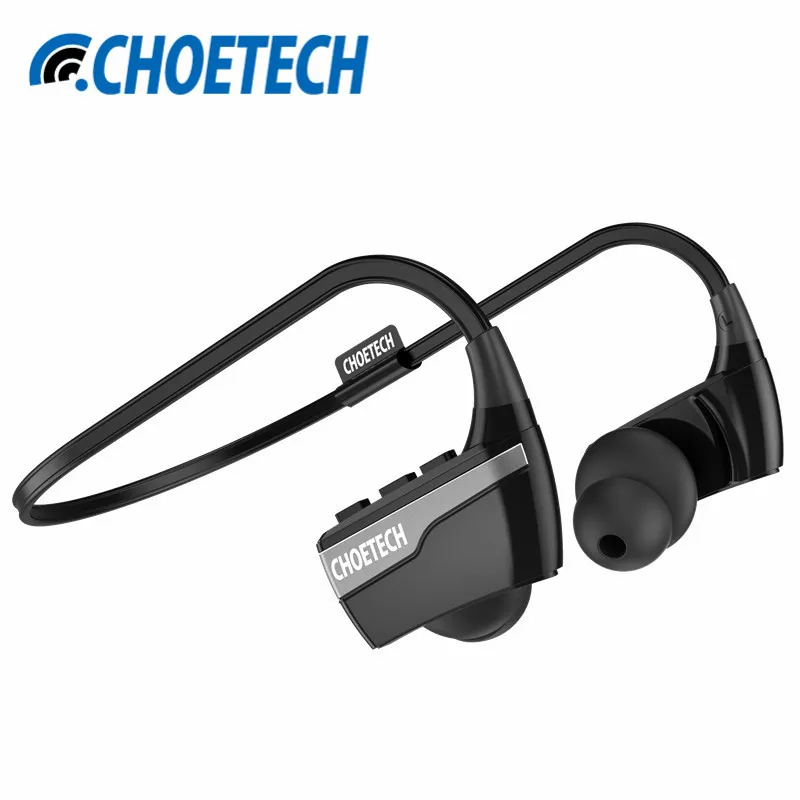 IPX5 Sweatproof Headphone CHOETECH Bluetooth 4.1 Earphone Earbuds Wireless Headset with Mic For Running, BMX and Boxing (Black)