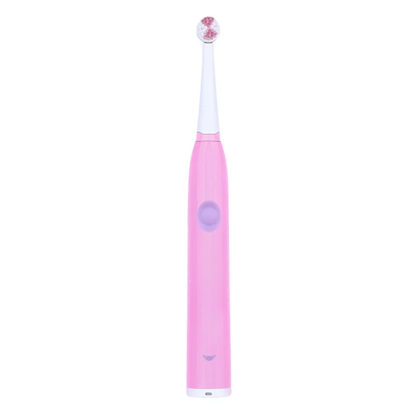 Креативная мультяшная детская музыкальная электрическая зубная щетка, Мягкая зубная щетка для здоровья полости рта, автоматическая звуковая электрическая зубная щетка, туалетные принадлежности - Цвет: Pink