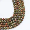 Natural Green Unakites Jaspe Stone Bead 4 6 8 10 12mm Round  Loose Spacer Beads For Jewelry Making Natural Agates Beads DIY Gift ► Photo 2/4
