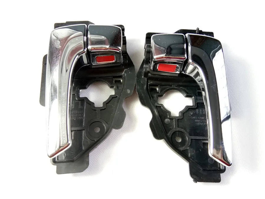 Left Right electroplate Bright color font b INTERIOR b font DOOR HANDLE FOR HYUNDAI IX35 TUCSON
