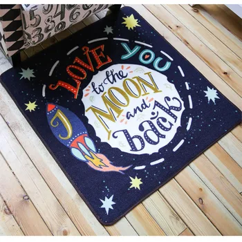 

Quiet non-slip carpet cartoon cute living room bedroom bed mats mood tea table blanket b