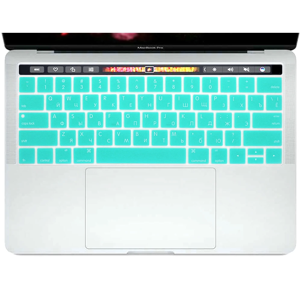 Силиконовая клавиатура для MacBook Pro 13 15 retina с сенсорной панелью A1989 A1990 и A1706 A1707