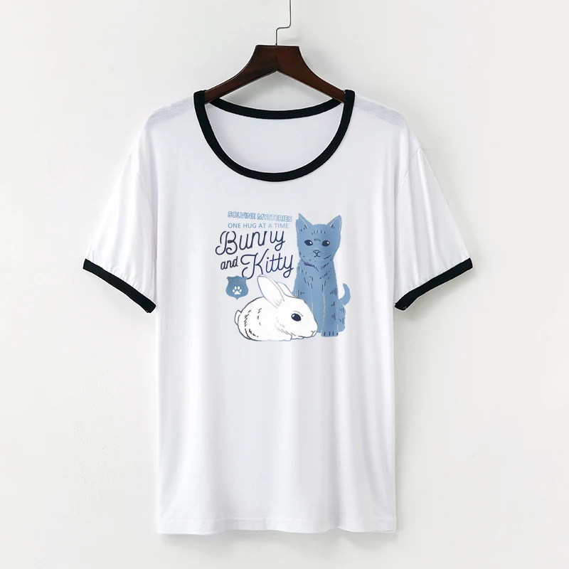 

Yolanda Paz New Short Sleeve Print Women T Shirt Let's Summon Demons Graphic Tops Cotton Summer tshirt Girls Casual T Shirts Tee