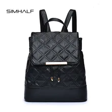 Simhalf женщины рюкзак высокое качество из искусственной кожи Mochila Escolar школьные сумки для подростков девочек топ-ручка рюкзаки SAC DOS
