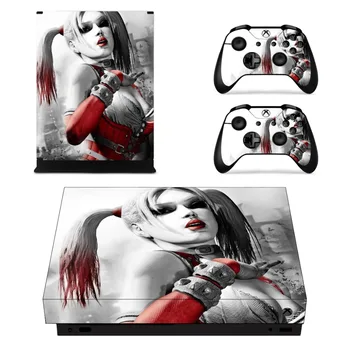 

Suicide Squad Harley Quinn Faceplates Skin Console & Controller Decal Stickers for Xbox One X Console + Controller Skin Sticker