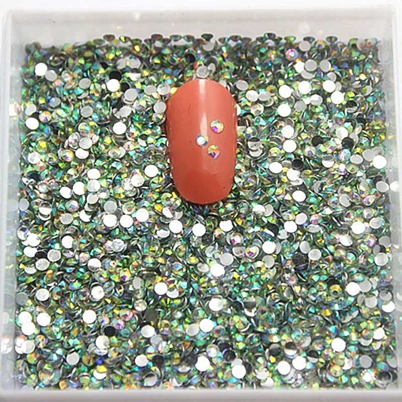 

2mm/2.5mm 5000pcs/pack Non Hot-Fix resin Magic Color AB stone For DIY Nail Art Mobile Phone gems
