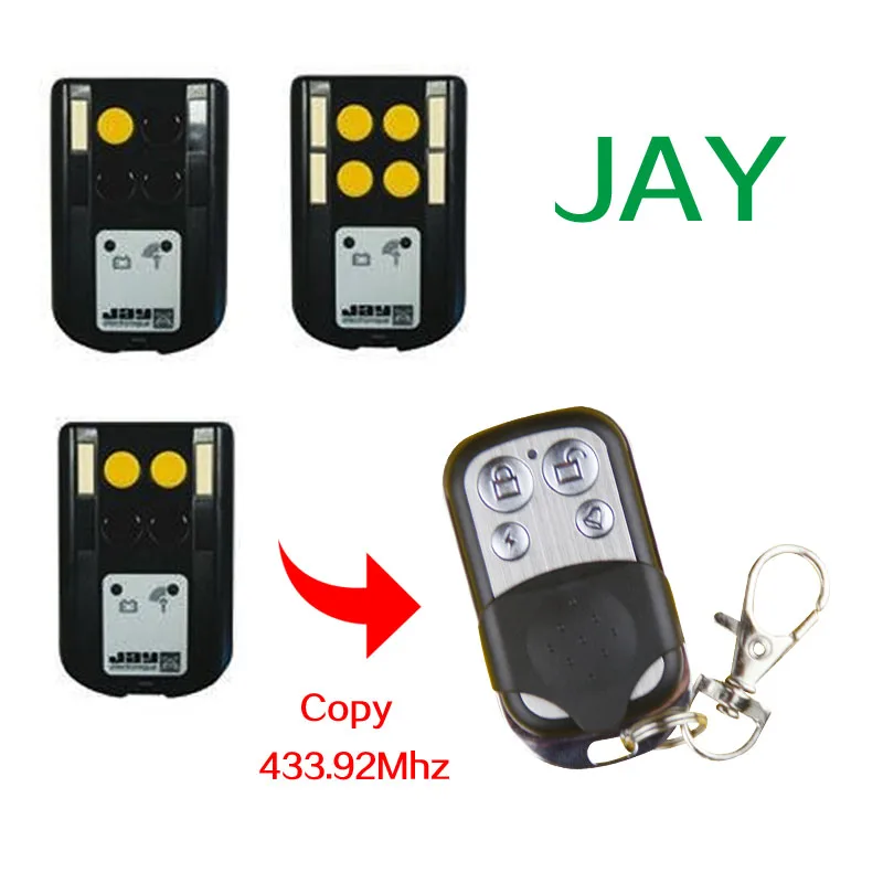 Copy JAY remote control high quality 433.92MHz Electric garage door remote controlin Remote