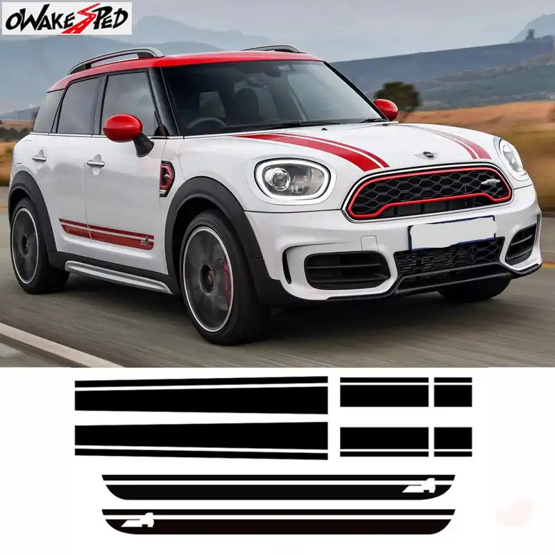 car hood stripes trunk bonnet rear body kit decor door auto side