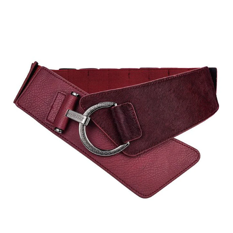 

2017 velvet Leather Rivet wide Belt For Women Fashion Pin Buckle Waist Women Belts Luxury Brands Leather Belt Female