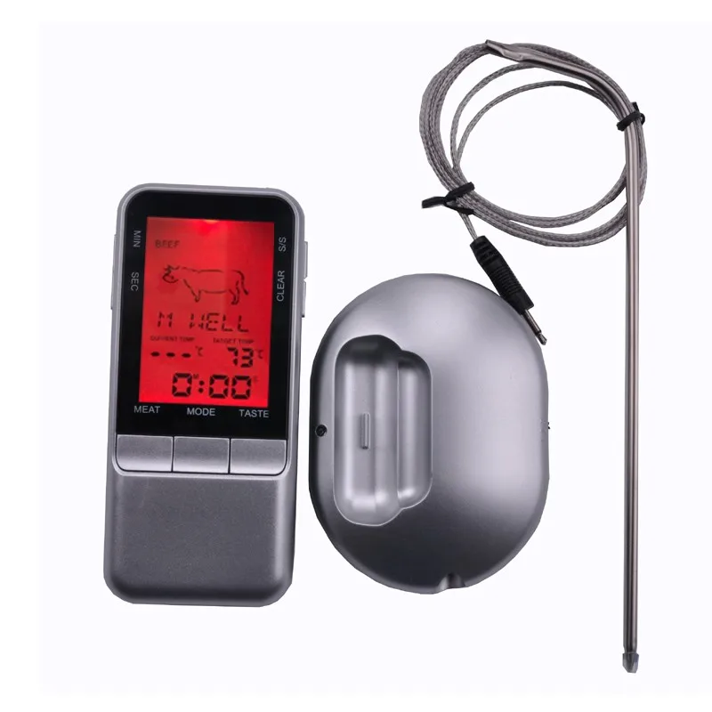 

Electronic Thermometer Meat Thermometer Meat Food Thermometer with Probe Silver