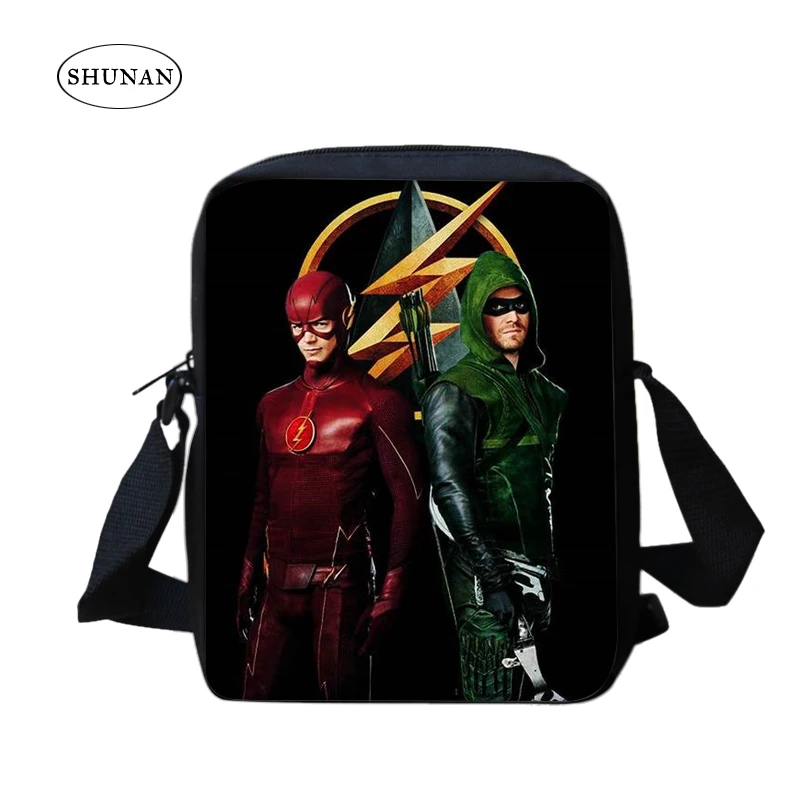 

New 2017 Men's Messenger Bags THE FLASH Printing 3D Crossbody Bag School Shoulder Bags For Girls Women Children Small Purse Kids