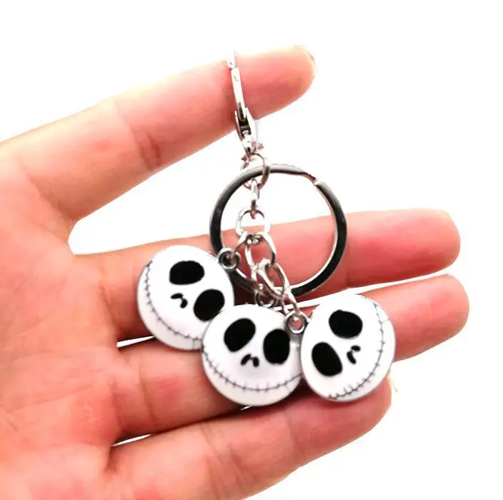 

1 pcs Nightmare Before Christmas Jack Key Chain Cartoon Keychain Key Ring gift