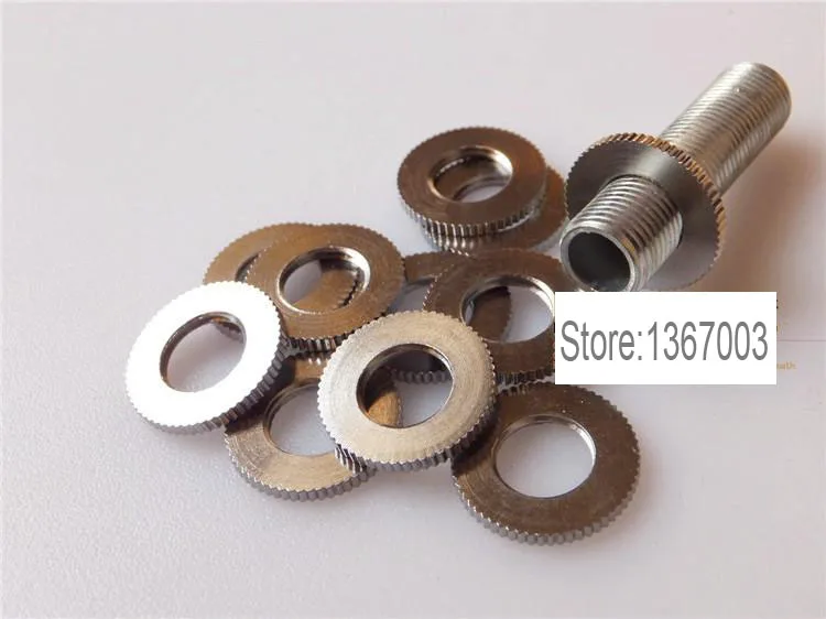 10pcs Plating M10* 2mm Dental Pipe, Tubular Copper Screw Nut, Gear Ring Meson Light Accessories DIY