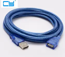 Высокоскоростной USB 2.0 удлинитель шнур мужчин и женщин USB кабель продлить Extender для портативных ПК 1 м 1.5 м 1.8 м 3 м 5 м